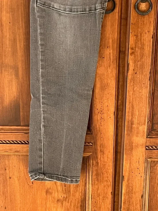 Flying Monkey Low Rise Moto Skinny Denim Jean | Gray | Size 28 | Like New - Picture 7 of 12